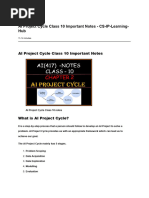 AI PROJECT CYCLE