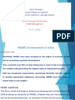 MSME Environment in India