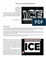 How To Create An Ice Text Effect With Photoshop