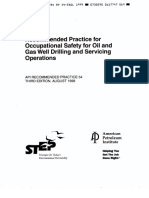 API RP 54 Occupation Safety for Drilling & Servicing Ops