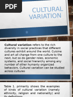 Cultural Variation