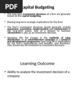 Capital Budgeting