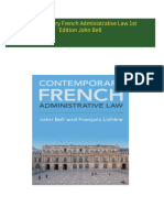 Download Contemporary French Administrative Law 1st Edition John Bell ebook All Chapters PDF