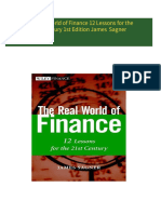 PDF The Real World of Finance 12 Lessons for the 21st Century 1st Edition James  Sagner download