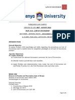 COURSE OUTLINE SUCCESSION 2022