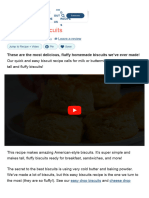 Easy Fluffy Biscuits Recipe