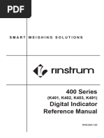 R400-kezelési - Digital Indicator