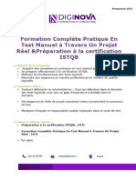 Programme Formation Complète Test manuel pratique et ISTQB Janvier 2025