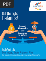 IndiaFirst Life Guaranteed Single Premium Plan_Brochure