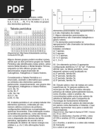 1 - Exercícios - Tabela Periódica