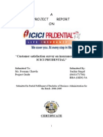 Customer Satisfaction Insurance Products of ICICI Prudential