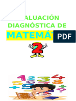 2° MAT EVALUACION DIAGNOSTICA Matematica 