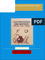 Full download Luo Proverbs and Sayings Asenath Bole Odaga pdf docx