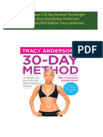 Download Full Tracy Anderson s 30 Day Method The Weight Loss Kick Start that Makes Perfection Possible 1 Har/DVD Edition Tracy Anderson PDF All Chapters