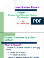 Chapter 1 International Business Finance Environment