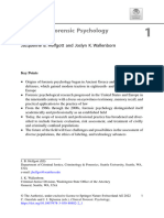 Helfgott, J.B., & Wallenborn, J.K. (2022). History of Forensic Psychology. Clinical Forensic