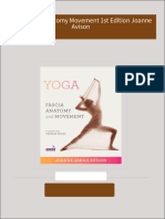 Yoga Fascia Anatomy Movement 1st Edition Joanne Avison All Chapters Instant Download