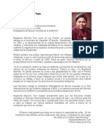 Biografia Rigoberta Menchu