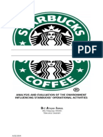 Business Environment Audit For Starbucks (2009)