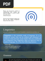 W1 - Phonology vs Phonetics