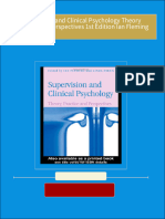 Download Full Supervision and Clinical Psychology Theory Practice and Perspectives 1st Edition Ian Fleming PDF All Chapters