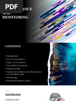 Surveillance and Monitoring