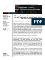 Efficacy of Iliopsoas Passive Stretching