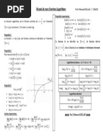 Fonctions Logarithmiques Resume de Cours 2 3