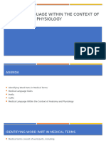 Medical Language Within the Context of Anatomy