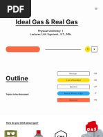 Lecture note of Physical Chemistry 1_Ideal and real gas