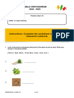 Grade 2 EVS Practice Sheet -18 (131224)