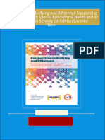 Full download Perspectives on Bullying and Difference Supporting Young People with Special Educational Needs and or Disabilities in Schools 1st Edition Caroline Oliver pdf docx