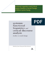 Immediate download Systemic Functional Linguistics and Critical Discourse Analysis Studies in Social Change 1st Edition Lynne Young ebooks 2024