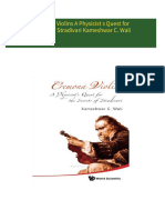 Full Download Cremona Violins A Physicist s Quest for Secrets of Stradivari Kameshwar C. Wali PDF DOCX