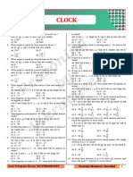 121) Clock (Practice Sheet)