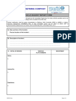 Vehicle Incident Report Form