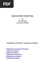 Inventory Control