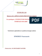 ETUDE DE CAS APPLICATION PHOTOVOLTAIQUE