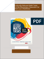 Engaging in Culturally Relevant Math Tasks Fostering Hope in the Elementary Classroom 1st Edition Lou E Matthews download pdf