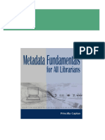 Metadata fundamentals for all librarians 1st Edition Priscilla Caplan 2024 scribd download