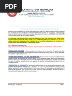 BTech Bio- Tech( Through NEET UG) 2023- Guidelines for the candidates R1L2