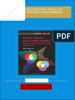 Color Vision and Colorimetry Theory and Applications 2nd Edition Daniel Malacara All Chapters Instant Download