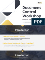 Document Control Workshop