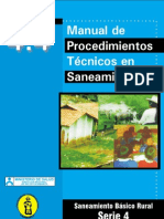 Manual de Procedimientos Técnicos en Saneamiento: Serie 4