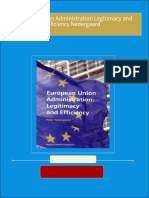 Complete Download European Union Administration Legitimacy and Efficiency Nedergaard PDF All Chapters