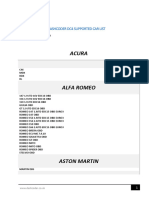 Dashcoder Dc4 Supported Cars List