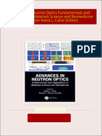 Get Advances in Neutron Optics Fundamentals and Applications in Materials Science and Biomedicine 1st Edition Maria L. Calvo (Editor) free all chapters