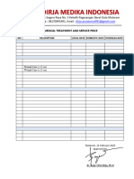 Medical Treatment & Service Price TEMS - 2024