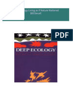 Full download Deep Ecology Living as if Nature Mattered Bill Devall pdf docx