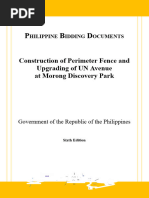 Bidding Documents for the Construction of Perimeter Fence and Upgrading of UN Avenue at Morong Discovery Park (2)